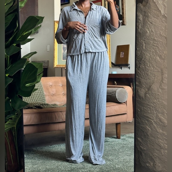Heather Grey Essential Pajama Set // Free People, Size XXL - Picture 4 of 12
